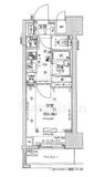 コンシェリア新宿ノースワン 9階 間取り図