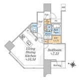 パークコート渋谷ザタワー 15階 間取り図