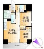 オープンレジデンシア日暮里ステーションフロント 10階 間取り図