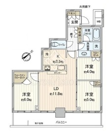リヴァリエ 6階 間取り図