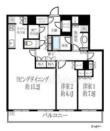 ラゾーナ川崎レジデンス 33階 間取り図