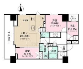 オーベルアーバンツ秋葉原 5階 間取り図