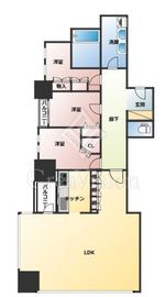 コートレジデントタワー 18階 間取り図