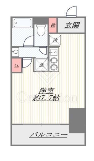 プラウドタワー平井 9階 間取り図