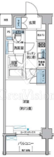 プラネソシエ大森山王 208 間取り図