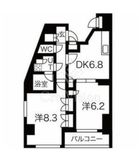 クレイシア戸越公園 5階 間取り図