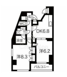 クレイシア戸越公園 5階 間取り図