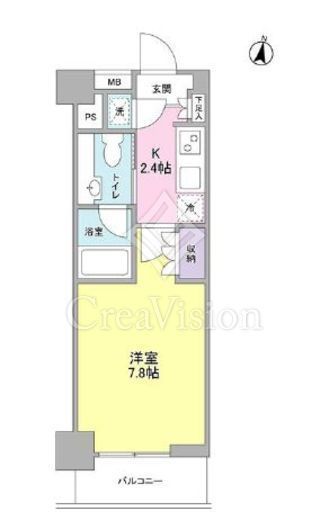 プレディアスタイル池上南WEST 104 間取り図