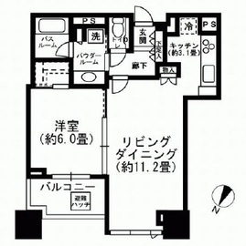 シティタワー有明 5階 間取り図