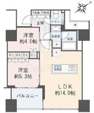 ローレルタワールネ浜松町 18階 間取り図