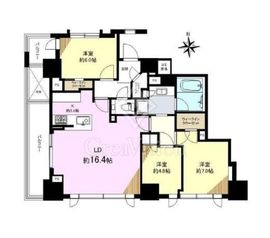 シティタワー白金 17階 間取り図
