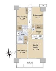 シティテラス板橋蓮根 3階 間取り図