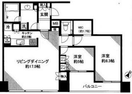 シティタワー新宿新都心 30階 間取り図