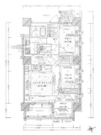 ドレッセ港北センター北 7階 間取り図