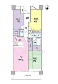 セレーノ武蔵中原 2階 間取り図