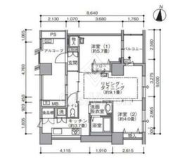 東雲キャナルコートCODAN 19-709 間取り図