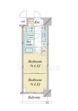 ドゥーエ新横浜 1021 間取り図