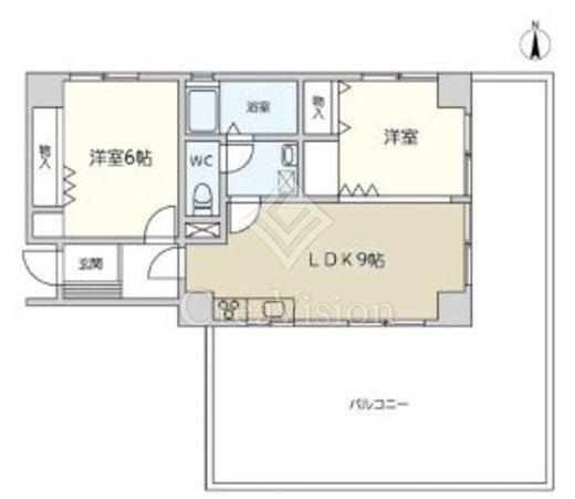 エイト大森ハイツ 4階 間取り図