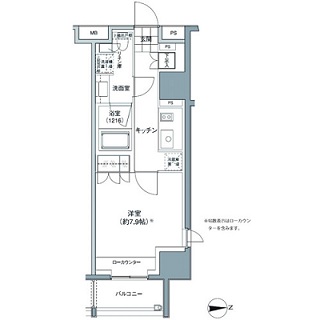 パークハビオ東中野 501 間取り図