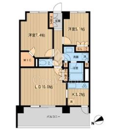 HF若林公園レジデンス 512 間取り図