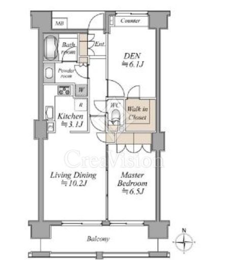 アールスタイルズ武蔵小杉EAST 7階 間取り図