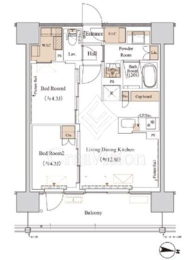 ブランシエスタ木場 403 間取り図