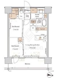 ブランシエスタ木場 403 間取り図