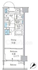 パークアクシス品川南大井パークフロント 223 間取り図
