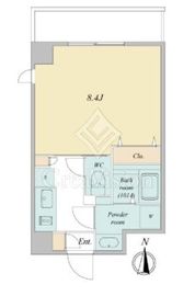 プライマル武蔵関 326 間取り図