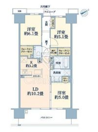 シティテラス藤沢鵠沼ブリーズコート 11階 間取り図