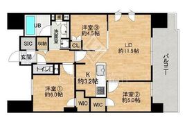 プラウド新丸子 9階 間取り図