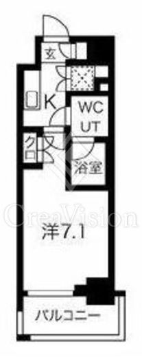 スパシエグランス横浜反町 7階 間取り図