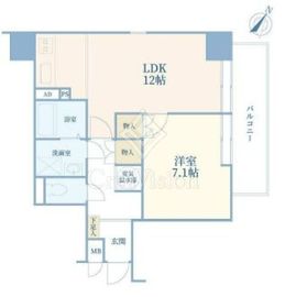 イトーピア渋谷桜ヶ丘 7階 間取り図