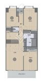 コスモ参宮橋パークビュー 5階 間取り図
