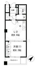 ニチレイ明石町レジデンス 1610 間取り図