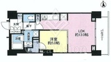 勝どきビュータワー 13階 間取り図
