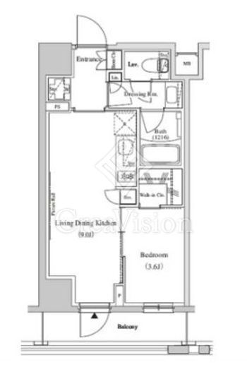 ザ・パークハビオ蕨 303 間取り図
