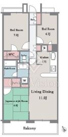 フジトピア目黒祐天寺 2階 間取り図
