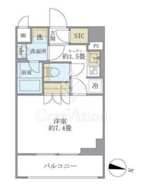 COCO-CHILL KAMEARI 207 間取り図