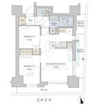 ブリリアイスト町屋 1204 間取り図