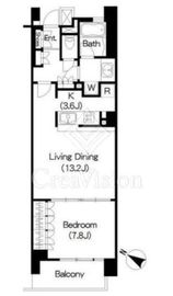ブリリアイスト三軒茶屋アイビーテラス 606 間取り図