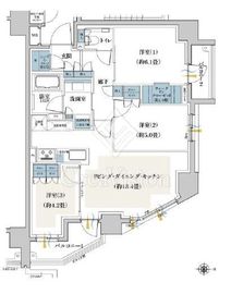 グレーシア横浜 8階 間取り図