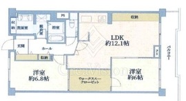 市ヶ谷若宮町ローヤルコーポ 3階 間取り図
