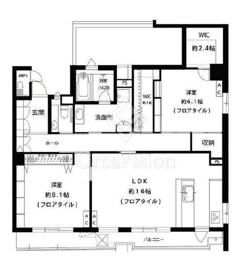 サウスコンフォート三鷹 1303 間取り図