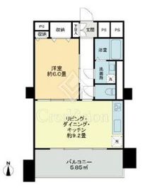 ドミール千駄木 10階 間取り図