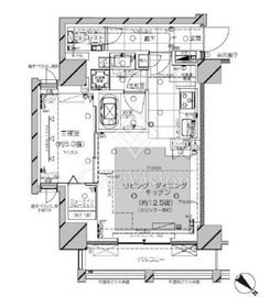ピアース赤坂 2階 間取り図