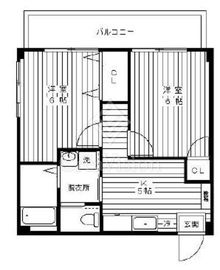 ヴィラセレーナ中野 606 間取り図