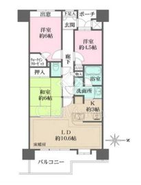 藤和シティホームズ本所吾妻橋 4階 間取り図