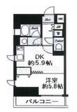 デュオ・スカーラ西新宿2 4階 間取り図