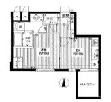 エクセルシオール新宿西戸山 7階 間取り図